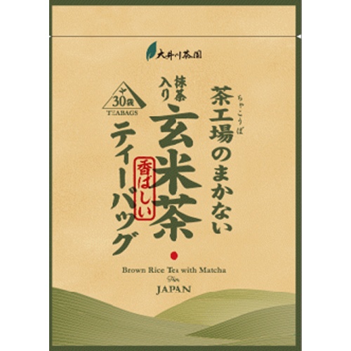 Oi River Tea Factory's Homemade Matcha Genmaicha Tea Bags (30 Bags) [New Product Released on 3/31] Special Order Item [Purchase Quantity: 12]