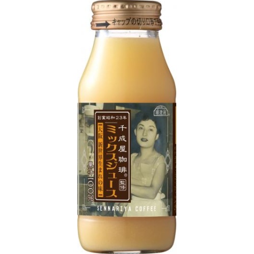 Junzo Selection Sen-nariya Coffee Supervised Mixed Juice 180ml [New Product Released on 3/22] Special Order Item [Purchase Quantity: 20]