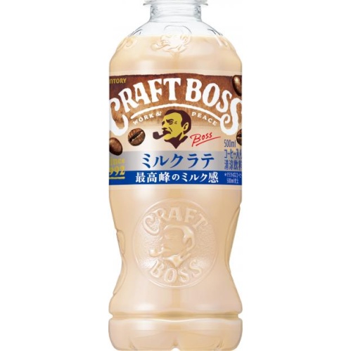 Craft Boss Milk Latte P 500ml [New Product Released on 3/25] [This Month's Special Sale Beverage] Special Order Item [Purchase Quantity 24]
