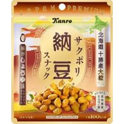 Kanro Saku Pori Natto Snack Umami Soy Sauce Flavor 21g [New Product Released on 4/7] Special Order Item [Purchase Quantity 80]