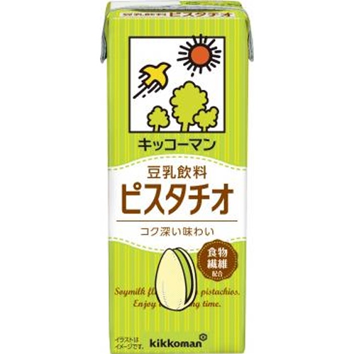 Kikkoman Soy F Soy Milk Drink Pistachio Paper 200ml [New Product Released on 4/1] Special Order Item [Purchase Quantity 18]