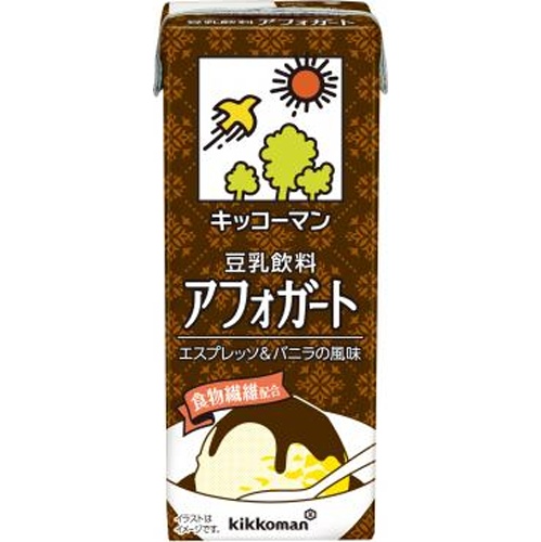 Kikkoman Soy F Soy Milk Drink Affogato Paper 200ml [New Product Released on 4/1] Special Order Item [Purchase Quantity 18 Units]