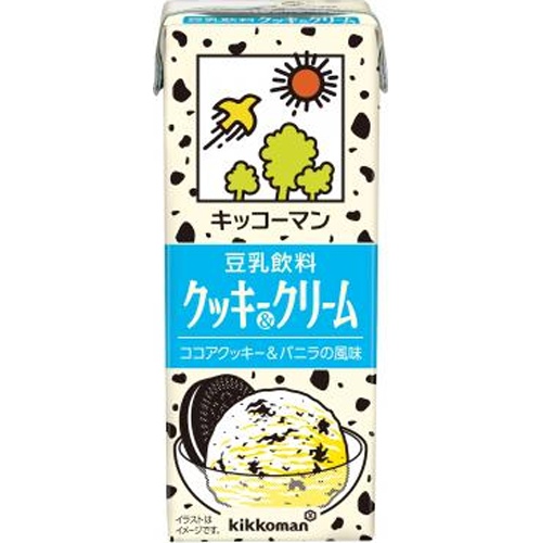 Kikkoman Soy F Soy Milk Drink Cookies & Cream 200ml 【New Product Release on 4/1】  【Purchase Quantity 18 Units