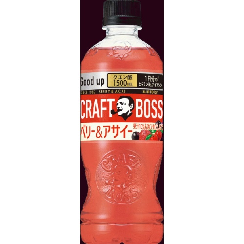 Craft Boss Berry & Acai Hand-Sold P 500ml [New Product Released on 4/1] [This Month's Special Sale Beverage] Special Order Item [Purchase Quantity 24]
