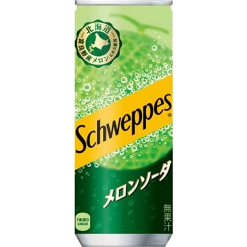 Schweppes Melon Soda Can 250ml [New Product Release 4/1] [This Month's Special Drink]  [Purchase Quantity 30]