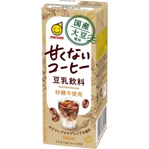 Marusan Domestic Soybean Soy Milk Drink Unsweetened Coffee Paper 200  Special Order Item [Purchase Quantity 24]