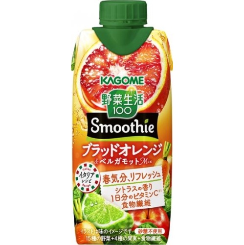 Kagome Smoothie Blood Orange & Bergamot 330ml [New Product Release on 4/15] [Purchase Quantity: 12]