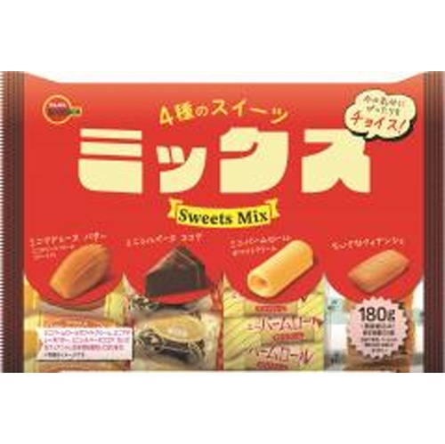 Bourbon 4 Types of Sweets Mix 180g [New Product Released on 4/8]  [Purchase Quantity: 6]