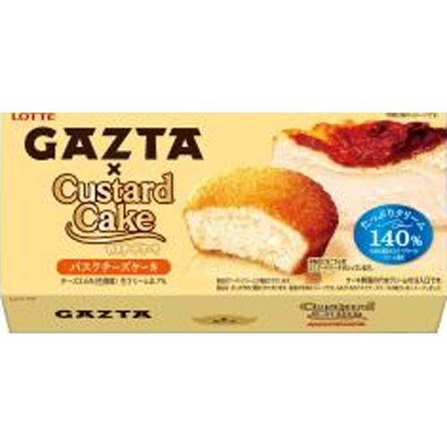 LOTTE Custard Cake Basque Cheesecake 6 Pieces [New Product Released 4/15]  [Purchase Quantity 5 Pieces]