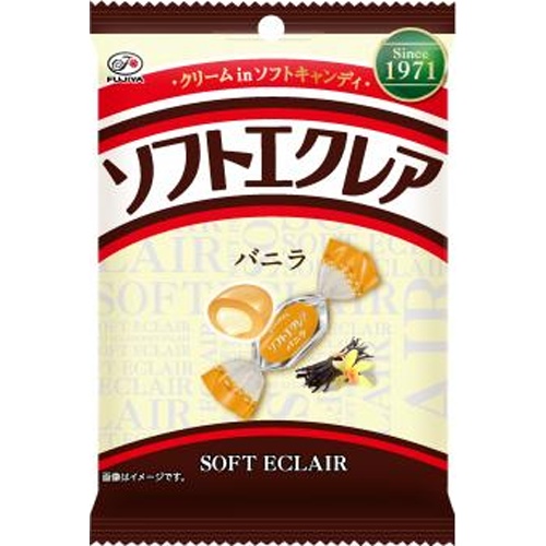 Fujiya Soft Eclair Vanilla 37g 【New Product Release on 4/22】 Special Order Item 【Purchase Quantity: 120 pcs】【Limited Quantity】