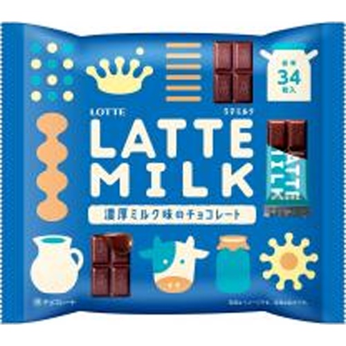Lotter LATTEMILK 135g [New Product Released on 4/15] [This Month's Special Sale Snacks] [Purchase Quantity 18 Pieces]