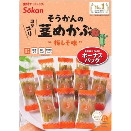 Soukan Stem Mekabu Ume Shiso Flavor Bonus Pack 95g [New Product Released 4/14] Special Order Item [Purchase Quantity 72 Units]