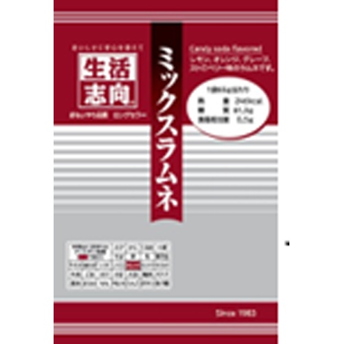 Seikatsu Shiko Mixed Ramune 65g [New Product Released 4/17]  Special Order Item [Purchase Quantity 60 Pieces]