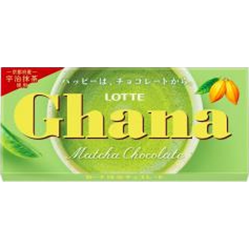 Lotte Ghana Matcha Chocolate 45g [New Product Released on 4/22] [Purchase Quantity: 10 Units]