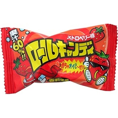 Yaokin Roll Candy Strawberry Flavor 20g  [Purchase Quantity: 24 Pieces]