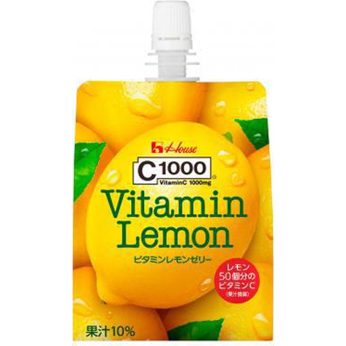 House Wellness Foods C1000 Vitamin Lemon Jelly 180g 【Special Sale This Month Beverages】  【Purchase Quantity 6 Units}