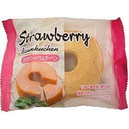 Taiyo Foods Strawberry Baumkuchen 83g Special Order Item 【Purchase Quantity 30 Pieces】
