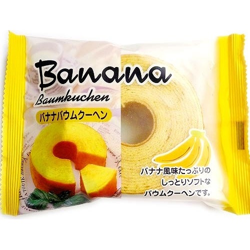 Taiyo Foods Banana Baumkuchen 83g 【Purchase Quantity 30 pieces】