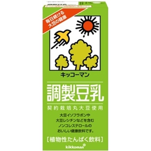 Kikkoman Soy F Adjusted Soy Milk EX Cap 1000ml 【Pack of 6】