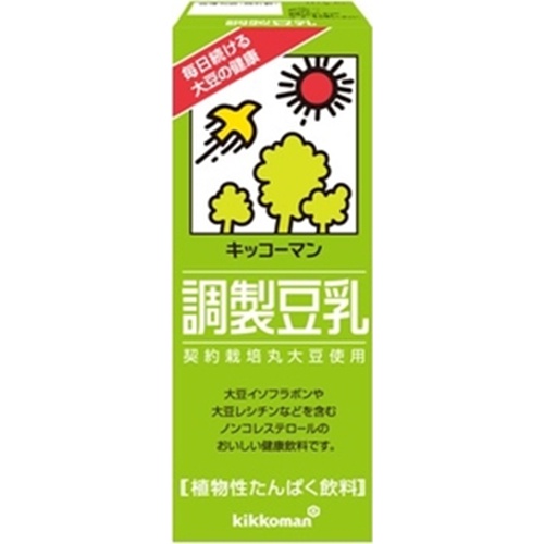 Kikkoman Soy F Adjusted Soy Milk 200ml 【Purchase Quantity 18 Units】