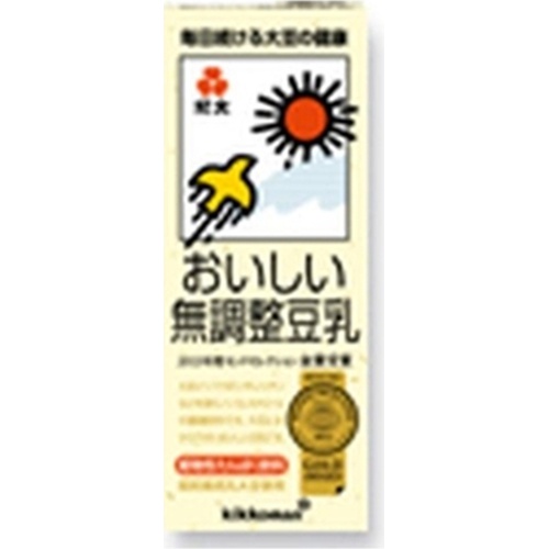 Kikkoman Soy F Delicious Unadjusted Soy Milk Paper 200ml 【Purchase Quantity 18 Pieces】