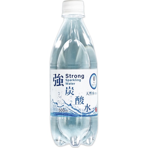 Yosumasu Strong Carbonated Water P500ml 【Purchase Quantity 24 Bottles】【Tajimaya's Name is Not Included】