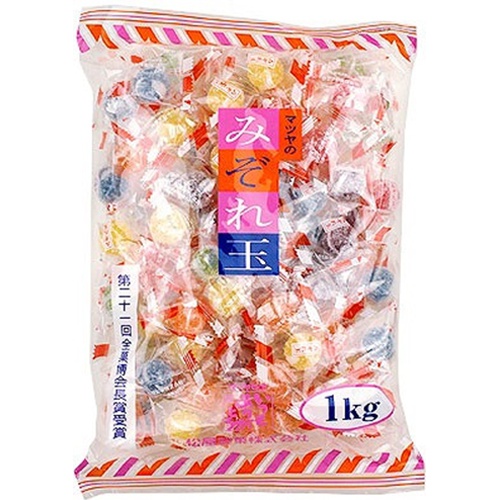 Matsuya Shaved Ice Candy Balls 1kg [Limited Quantity]  [Packaged for Purchase: 1 Piece]