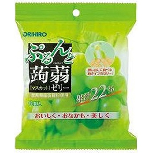 Orihiro Plandu Purunton Konjac Jelly Pouch Muscat 6 Pieces 【Purchase Quantity 24 Pieces】