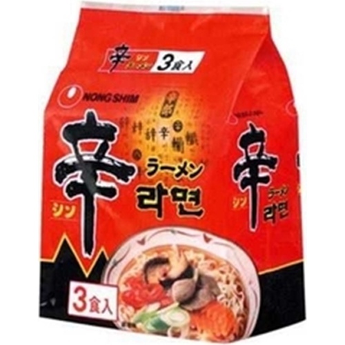 Nongshim Spicy Ramen 3 Packs 【Purchase Quantity 12 Units}