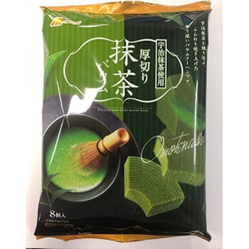 Marukin Thick Cut Matcha Baum 8 Pieces Special Order Item 【Purchase Quantity 8 Pieces】
