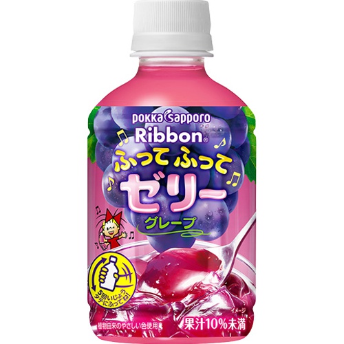 Pokka Sapporo Food Shaken Jelly Grape P295g [This Month's Special Sale Beverage]  [Purchase Quantity 24 Pieces]