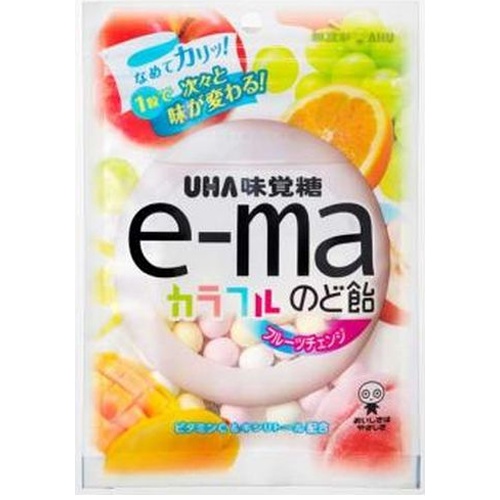 Pipin e-ma Throat Candy Bag Colorful Fruit Change Special Order Item [Purchase Quantity 72 Pieces]