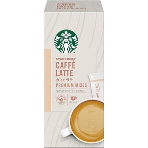 Starbucks Caffe Latte 4P  [Purchase Quantity: 6 Units]