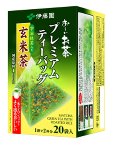 Ito En Oi Ocha Premium TB Matcha Genmai Tea 20 Bags - Special Order Item [Purchase Quantity: 8]