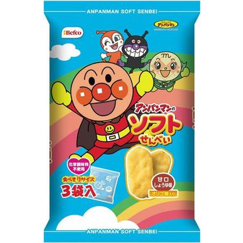 Kuriyama Rice Crackers Anpanman Soft Sen 48g  Special Order Item [Purchase Quantity: 12 pieces]