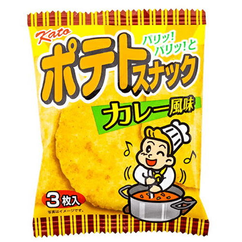 Kato Seika Potato Snack Curry Flavor 3 Pieces  Special Order Item 【Purchase Quantity 20 Pieces】 (Delivery may take some time)