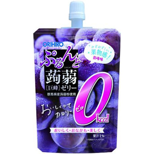 Orihiro Plan Do Konjac Jelly 0 kcal Grape  Special Order Item [Purchase Quantity 48 Pieces]
