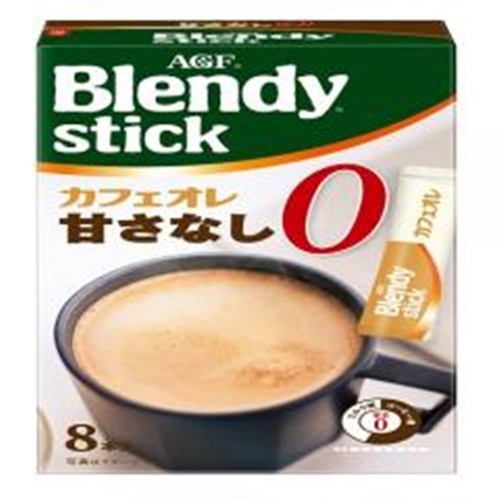 Blendy Stick Cafe Au Lait No Sugar 8 Sticks 【Monthly Special Beverage】  【Purchase Quantity 6 Packs}