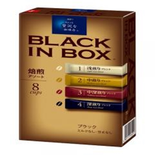Luxurious Coffee Shop Black Box Roasted Assortment 8 Bottles [Monthly Special Beverage] Special Order Item [Purchase Quantity 24]