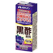 Melodian Black Vinegar Drink Blueberry Flavor Paper 200ml Special Order Item [Purchase Quantity 24 Units]