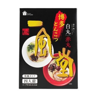 Ippudo Shiromaru & Akamaru (Dried Noodles) 4 Servings Box【Purchase Quantity : 24 Pieces】