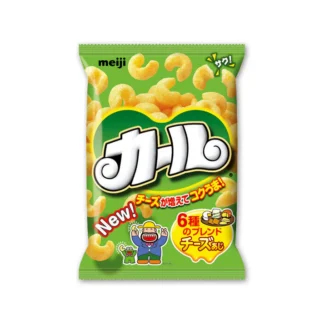 Meiji Curl Cheese Corn Puff Snack (Box of 10 Bags) 2.3 oz [64 g]