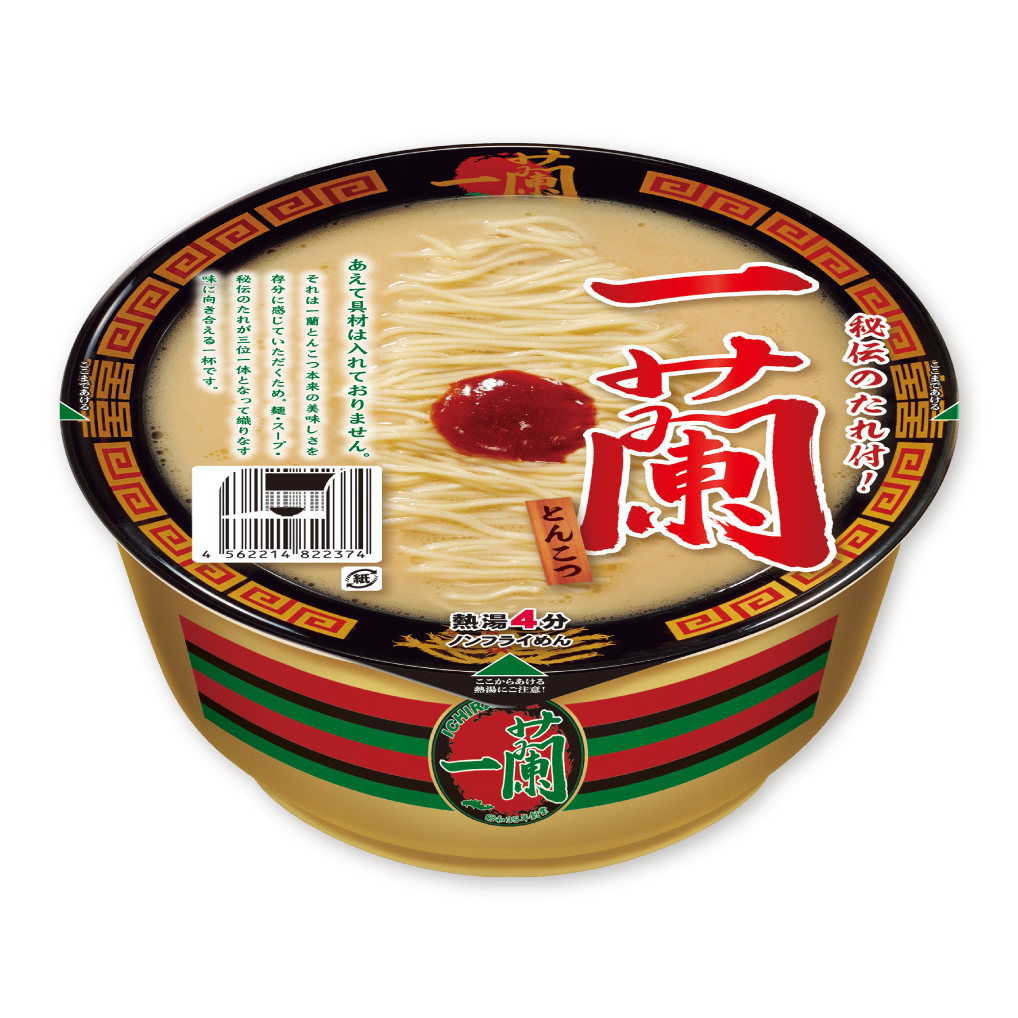 Ichiran Tonkotsu Cup Noodles【Purchase Quantity : 12 Pieces】