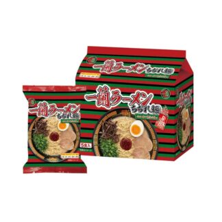 [5 Servings] Ichiran Ramen Curly Noodles (Liquid Soup) 【Purchase Quantity : 4 Pieces】