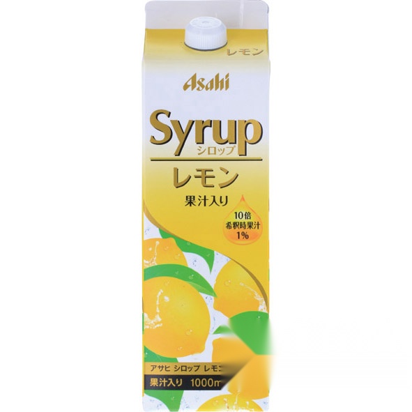 Asahi Syrup Lemon 1000ml Pack