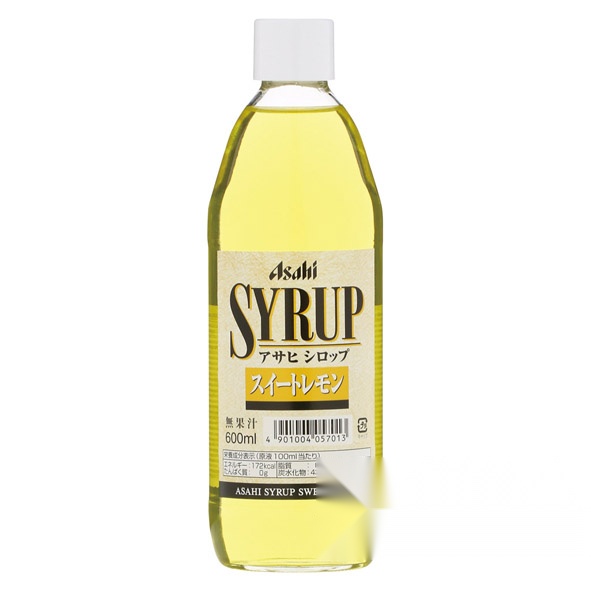 Asahi Syrup Sweet Lemon 600ml