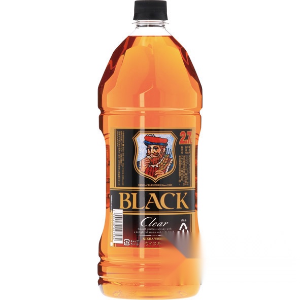 Black Nikka Clear 2.7L PET Bottle