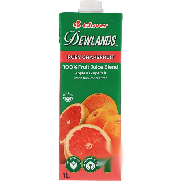 Dewland 100% Ruby Grapefruit Juice 1L