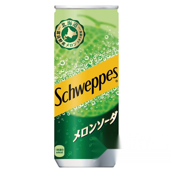 Schweppes Melon Soda Can 250ml (Pack of 30)