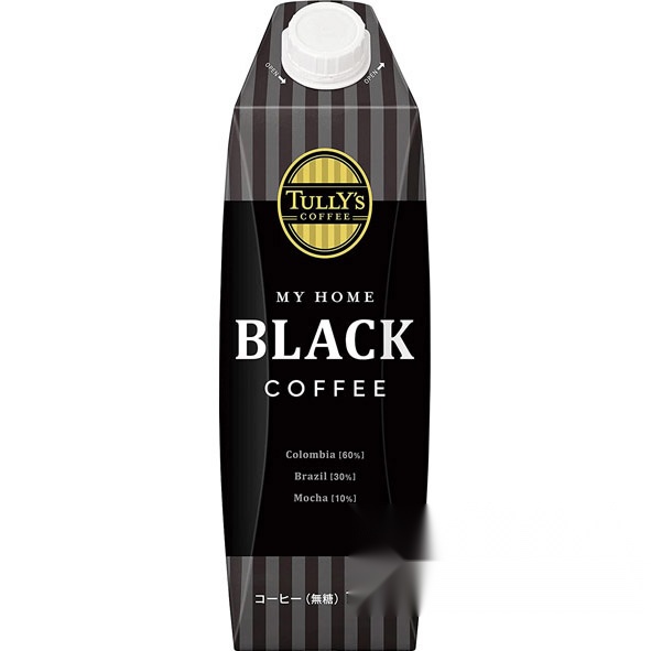 Tully's Black Coffee Paper Pack 1L (Pack of 6)